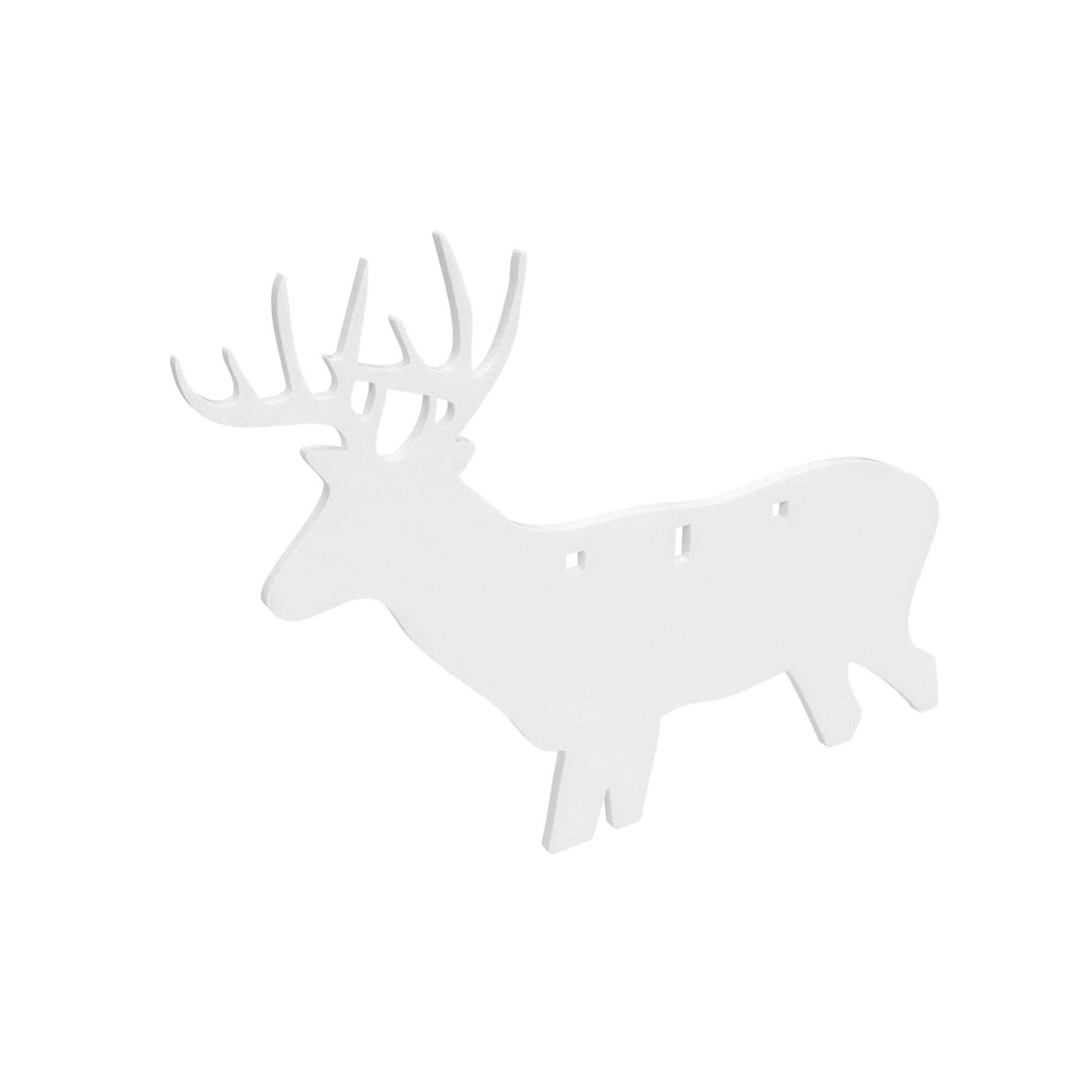 B/C AR500 3/8″ SILHOUETTE DEER WHT