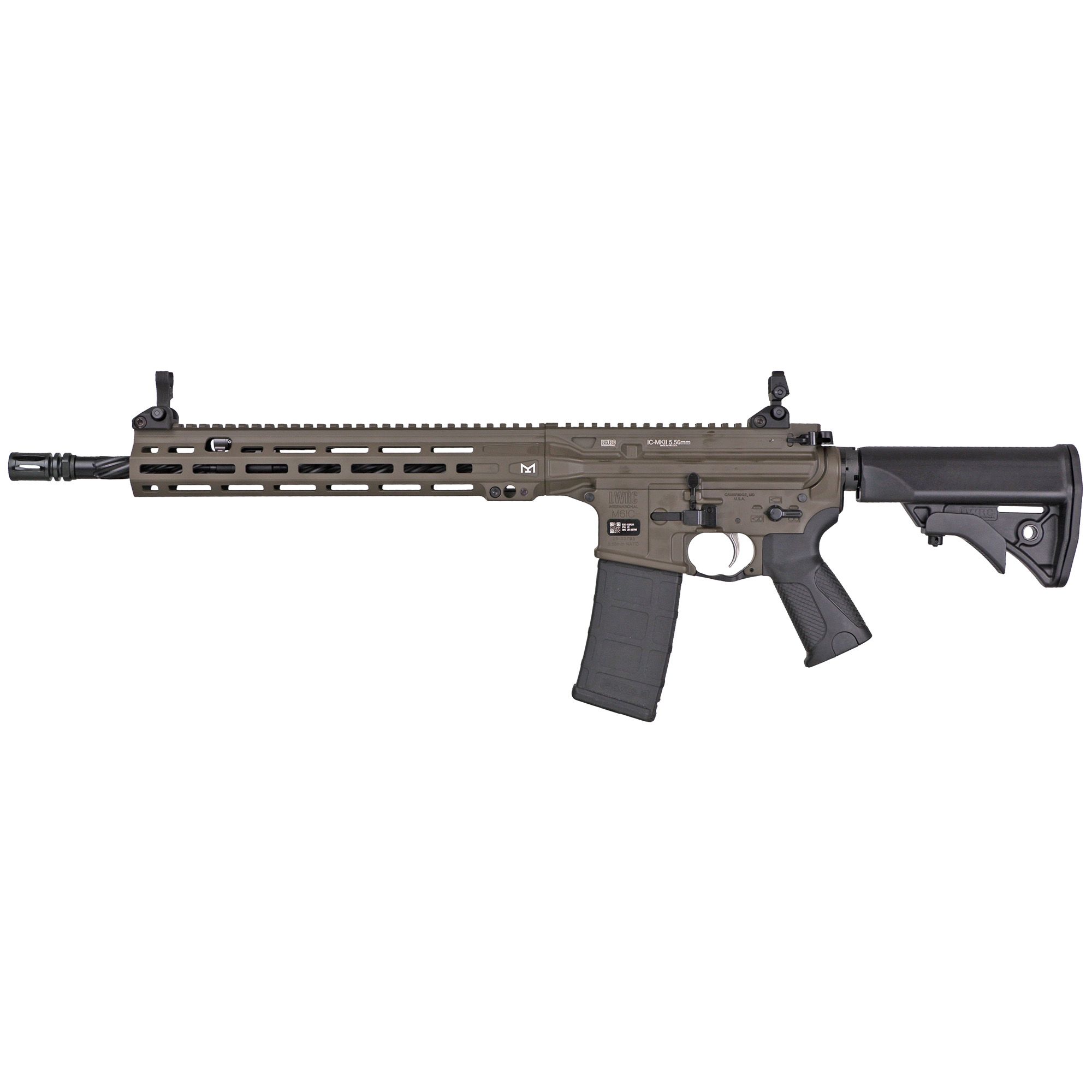 LWRC ICMKII 556NATO 16.1″ 30RD BRN