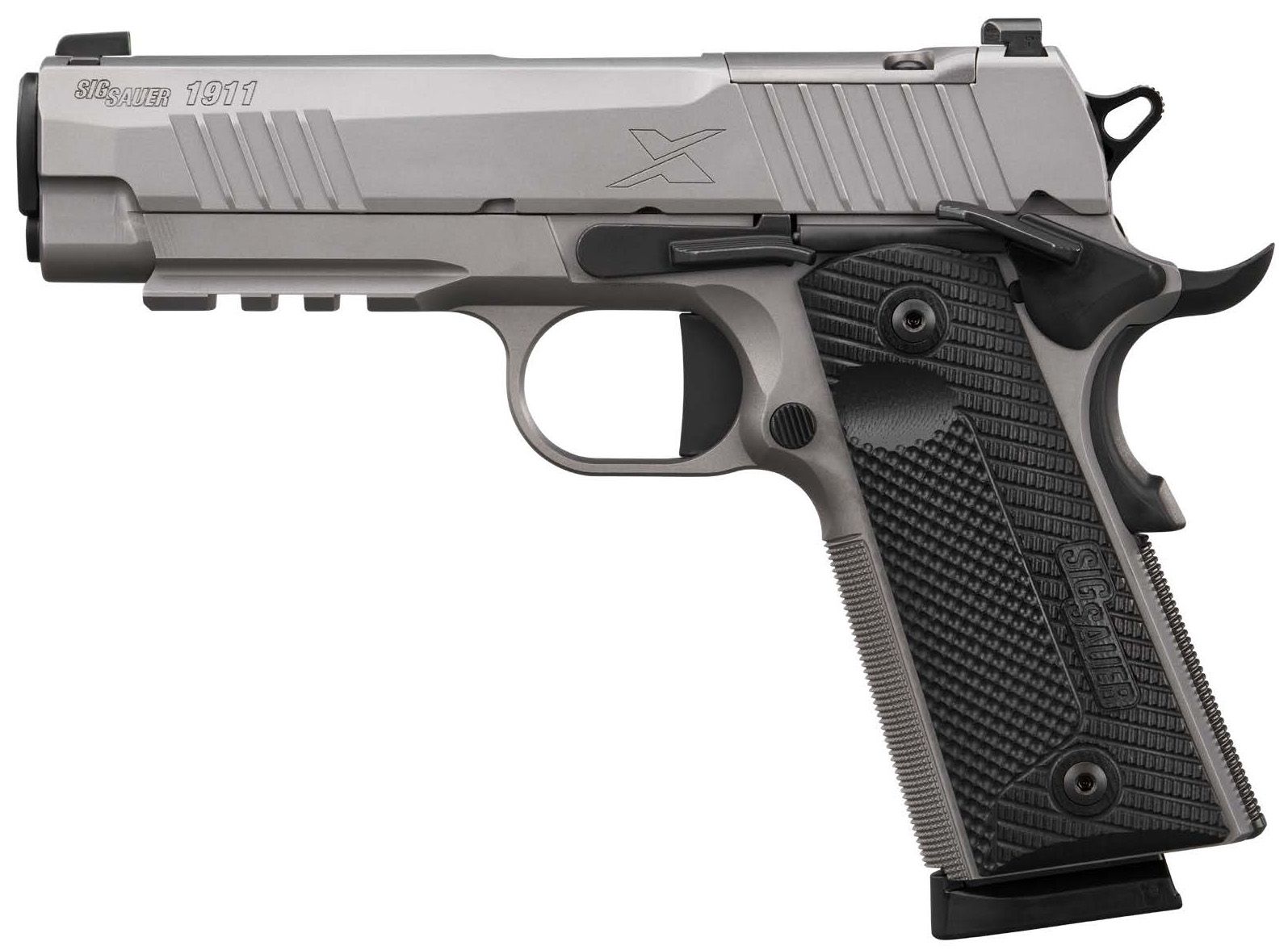 SIG 1911X 45ACP 4.2″ 8RD G10 SS OR