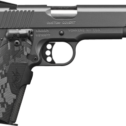 Kimber Mfg.,inc 3000235 Custom  45 ACP 7+1 5″ Stainless Front Serrations Charcoal Gray/KimPro II Slide Charcoal Gray/KimPro II Crimson Trace Urban Camouflage Grip