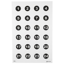 ACTION TGT 24 3″ NMBR CIRCLES 100PK
