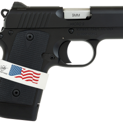 Kimber Mfg, Inc 3300244 Micro 9 Liberty Micro Frame 9mm Luger 7+1 3.15″ Stainless Ramped Barrel, KimPro II Black Serrated Stainless Steel Slide, Kimpro II Black Aluminum Frame w/Beavertail