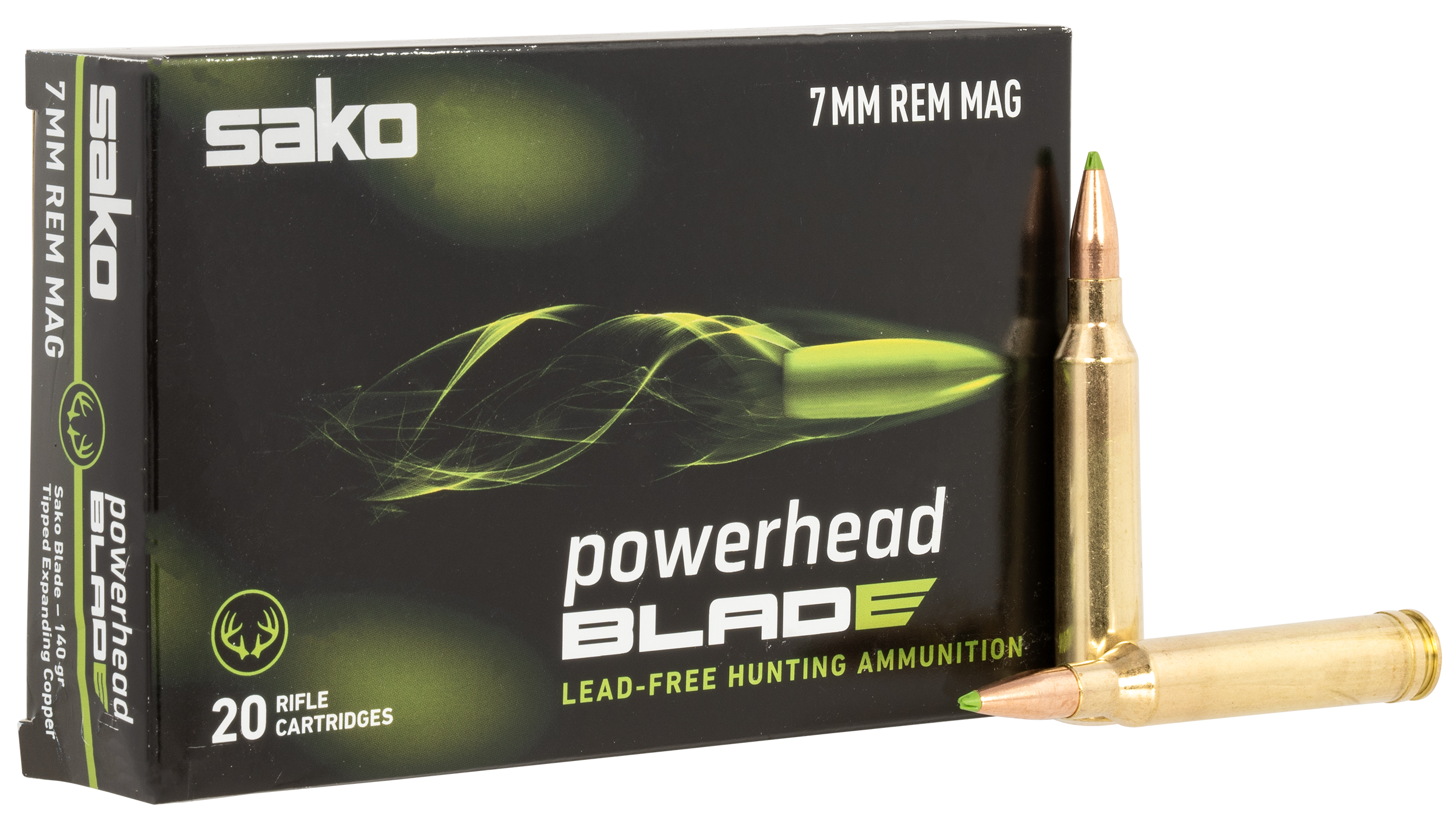 SAKO (TIKKA) JASPHB7MMRM140B PowerHead Blade 7mm 140gr 20 Per Box/10 Case