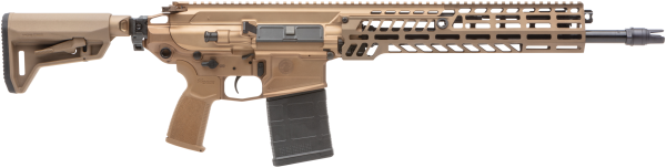 Sig Sauer RSPEAR76216B MCX Spear 7.62x51mm NATO 20+1 16″, Coyote, Magpul SL-K Folding Stock, OEM Polymer Grip, SLX/SLH QD Flash Hider, Ambi Controls, Adj. Gas Block