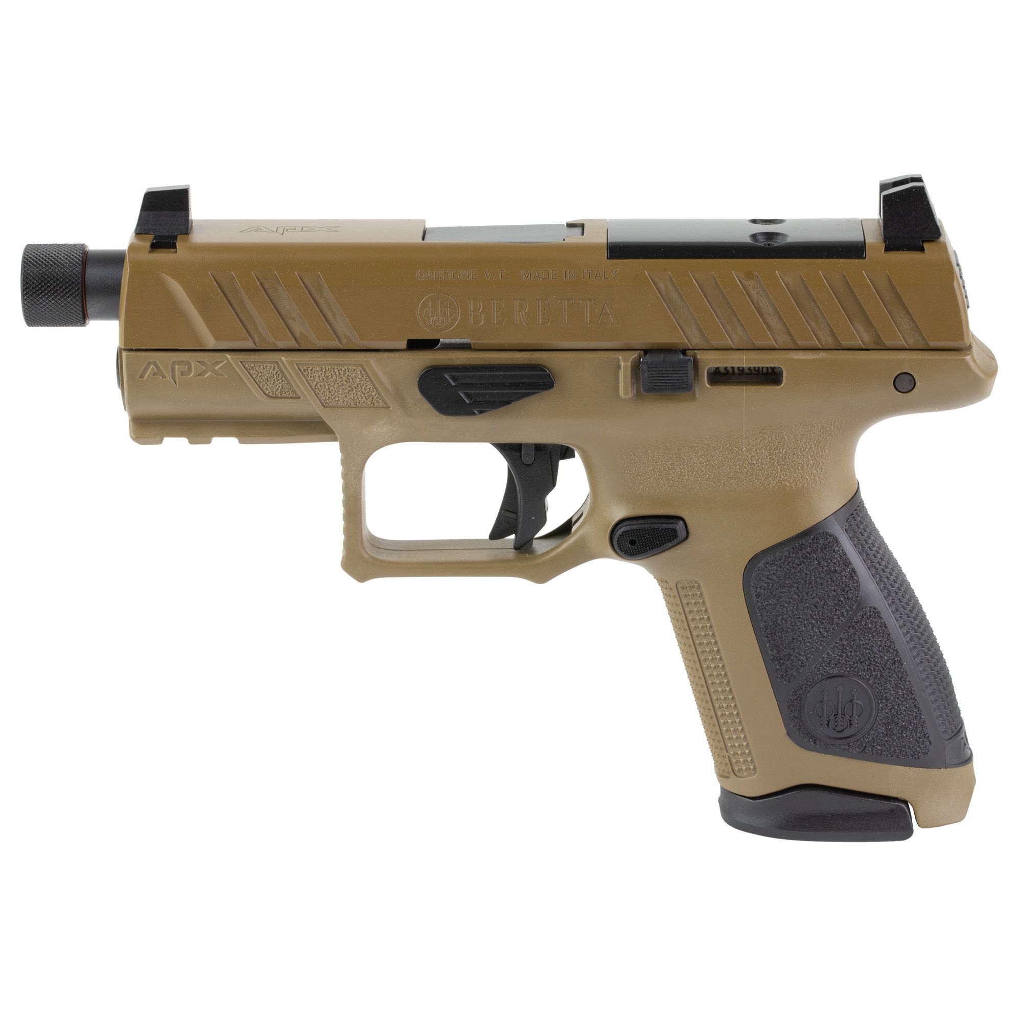 BERETTA APX A1 TAC 9MM 4.2″ 17RD FDE
