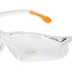 ALLEN SHOOTING GLASS CLEAR W/ORANGE