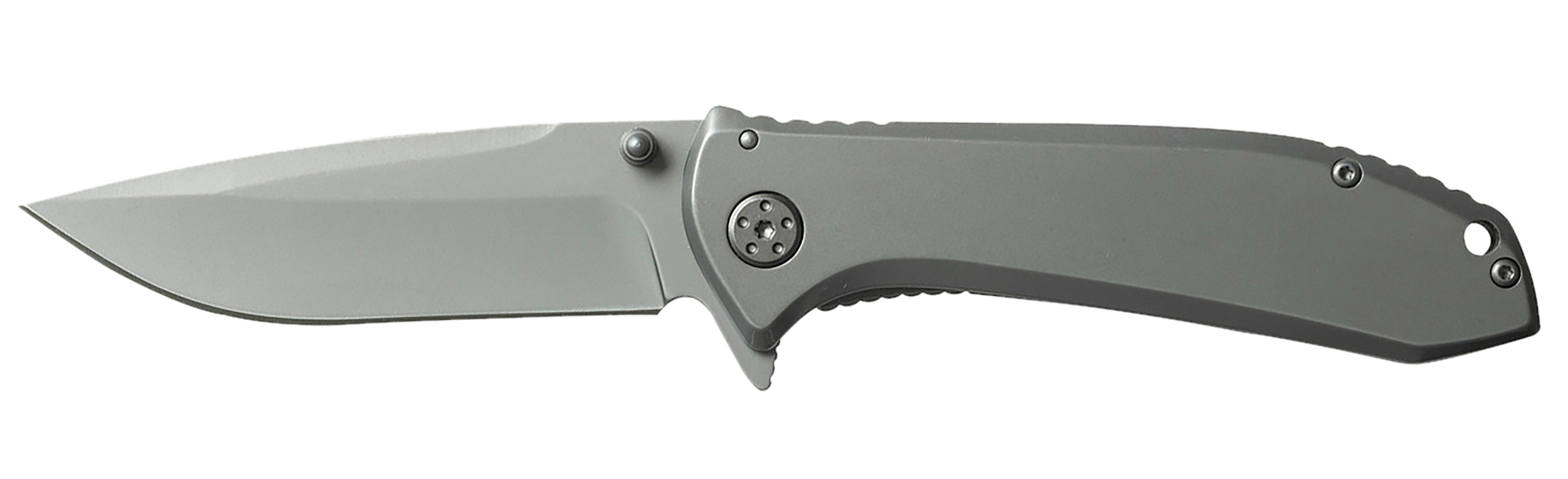 Smiths Products 51010 Titania II 3.50″ Folding Drop Point Plain Satin Titanium Coated Stainless Steel Blade/Stainless Steel Handle Includes Pocket Clip