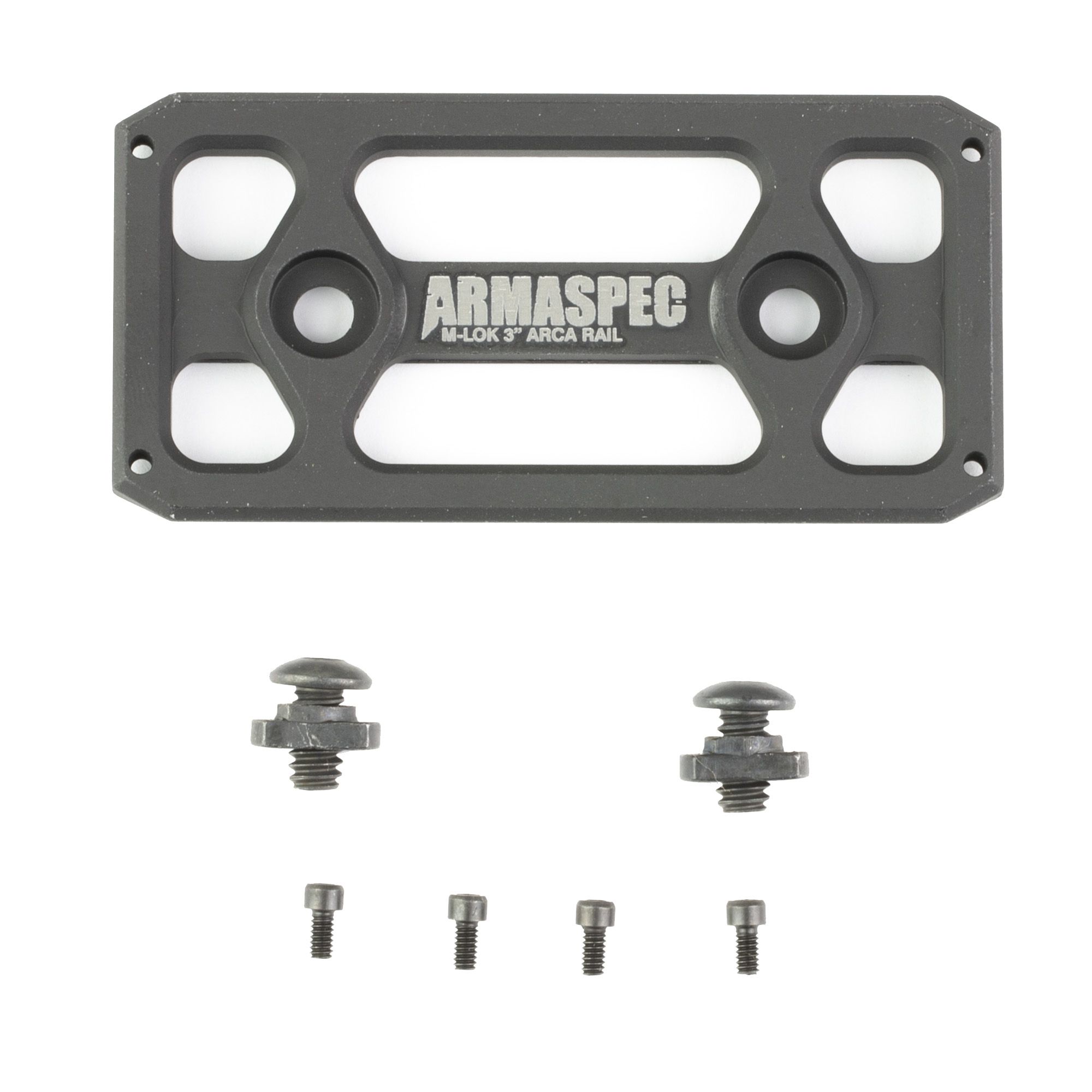 ARMASPEC M-LOK TO ARCA RAIL 3″ BLK