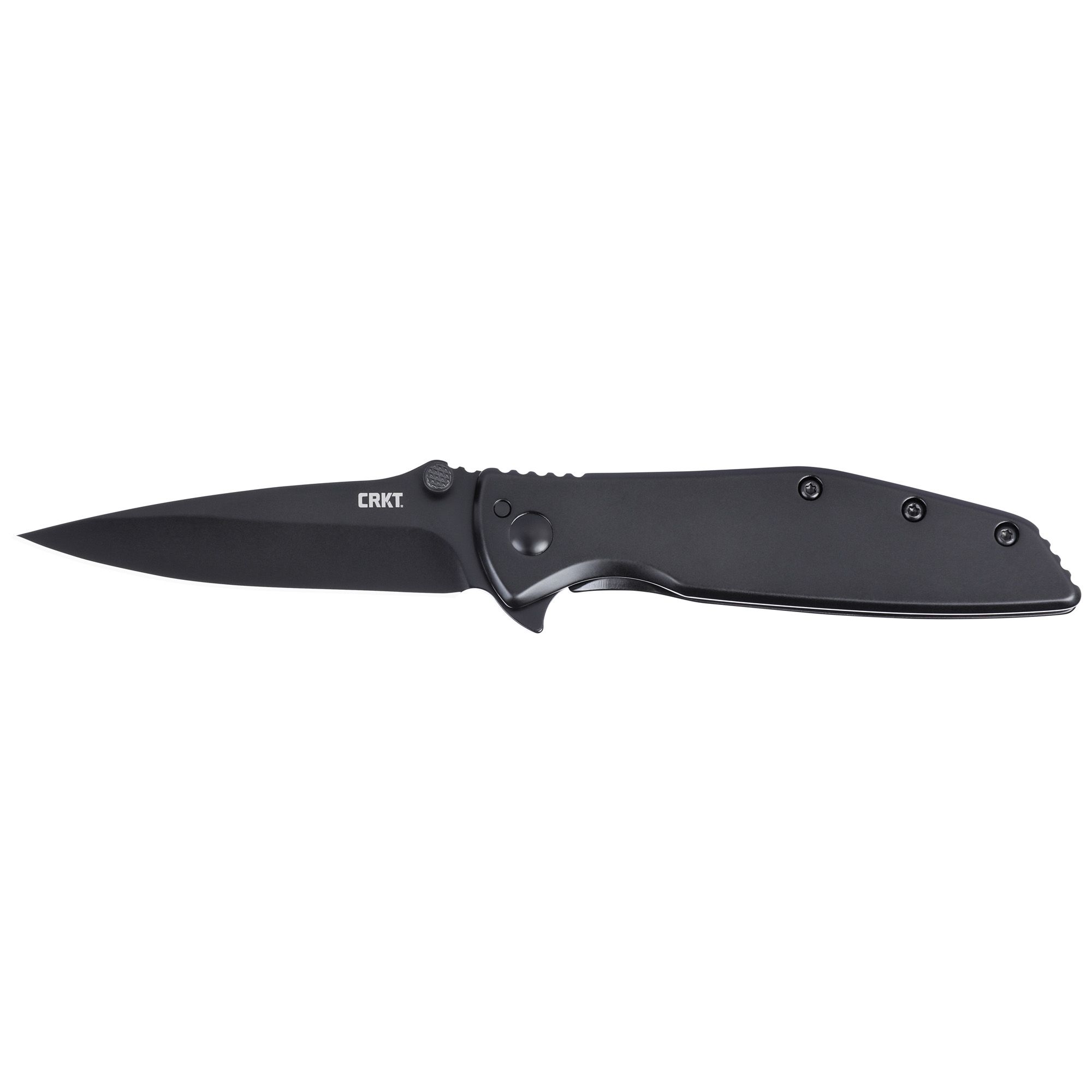 CRKT SLAG 2.95″ PLAIN EDGE BLACK