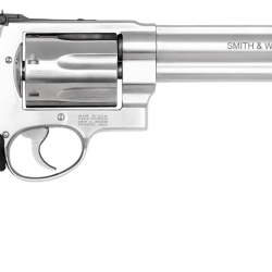 Smith & Wesson 13331 Model 350  X-Frame 350 Legend 7 Shot 7.50″ Satin Stainless Steel Barrel, Cylinder & Frame, Black Finger Grooved Grip, Internal Lock Safety, Exposed Hammer