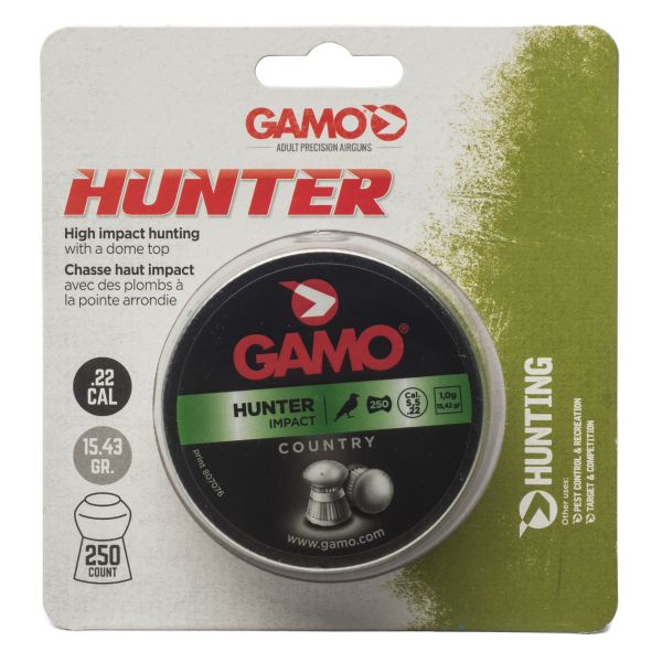 GAMO HUNTER ROUND NOSE 22CAL 250CT