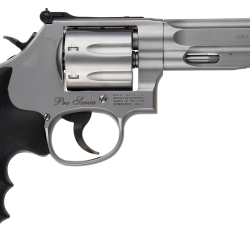 Smith & Wesson 178038 Model 686 Performance Center Pro  357 Mag or 38 S&W Spl +P Stainless Steel 5″ Barrel & 7 Shot Cylinder Cut For Moon Clips, Matte Silver Stainless Steel L-Frame