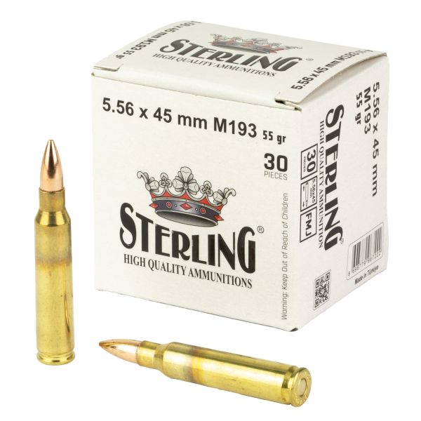 STERLING 5.56 M193 55GR FMJ 30/1500