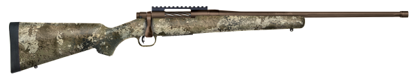 Mossberg 28046 Patriot Predator 6.5 Creedmoor Caliber with 5+1 Capacity, 22″ Threaded/Fluted Barrel, Patriot Brown Cerakote Metal Finish & TrueTimber Strata Synthetic Stock Right Hand (Full Size)