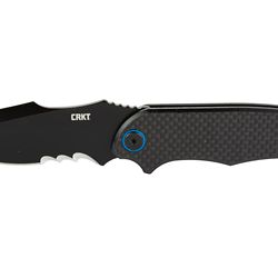 CRKT P.S.D. BLACK W/VEFF SERRA 3.63″