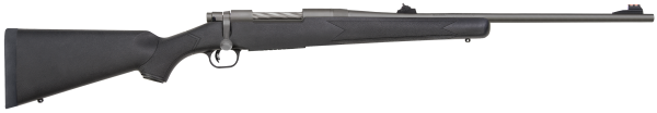 Mossberg 28073 Patriot  375 Ruger 3+1 22″ Recessed Match Crown, Cerakote Stainless Steel, Spiral-Fluted Bolt, Synthetic Stock, Drop Box Magazine, Adjustable LBA Trigger