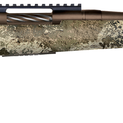 Mossberg 28254 Patriot Predator Full Size 350 Legend 4+1 20″ Patriot Brown Cerakote Fluted Threaded Barrel, Patriot Brown Cerakote Receiver w/Picatinny Rail, Fixed TrueTimber Strata Synthetic Stock
