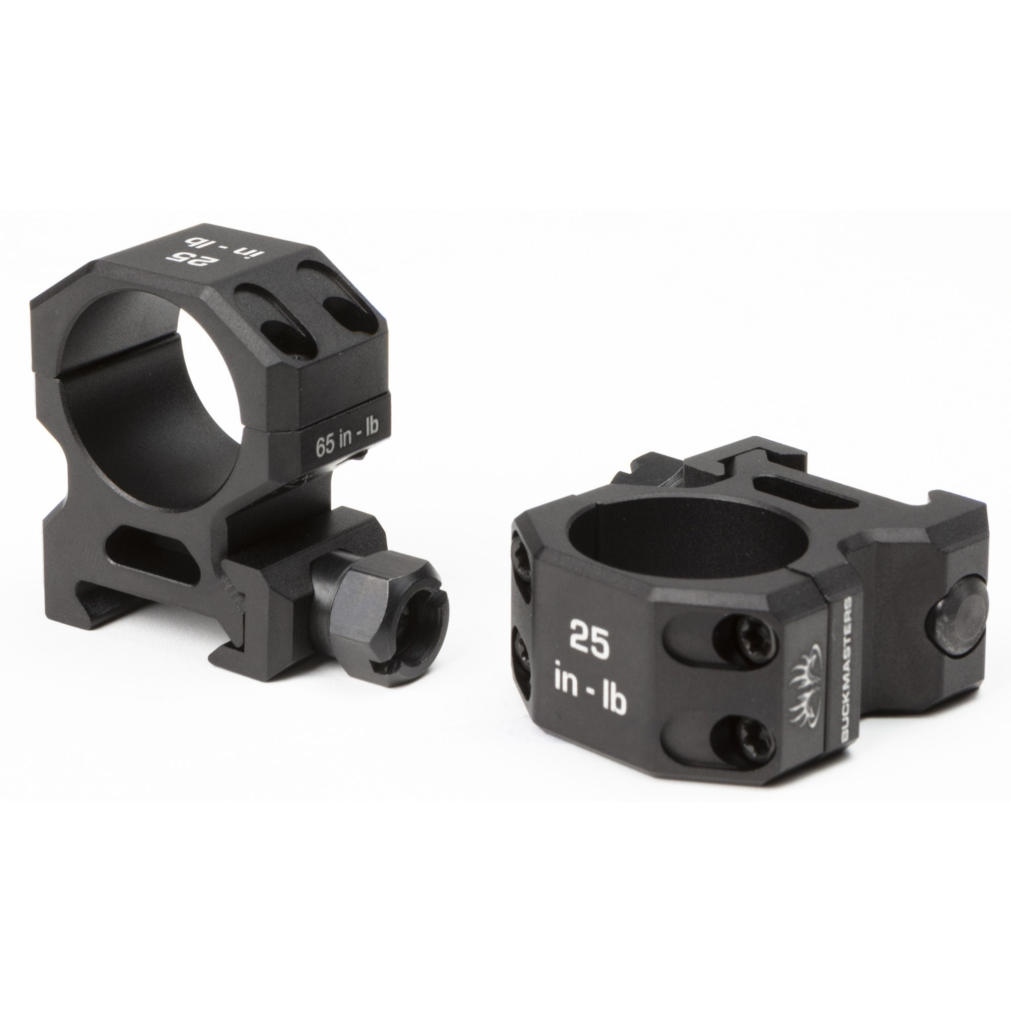 SIG BUCKMSTRS RINGS 1″ ALUM MED BLK