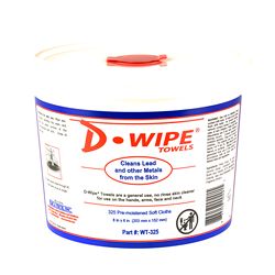 D-WIPE TOWELS 2-325 CT TUBS