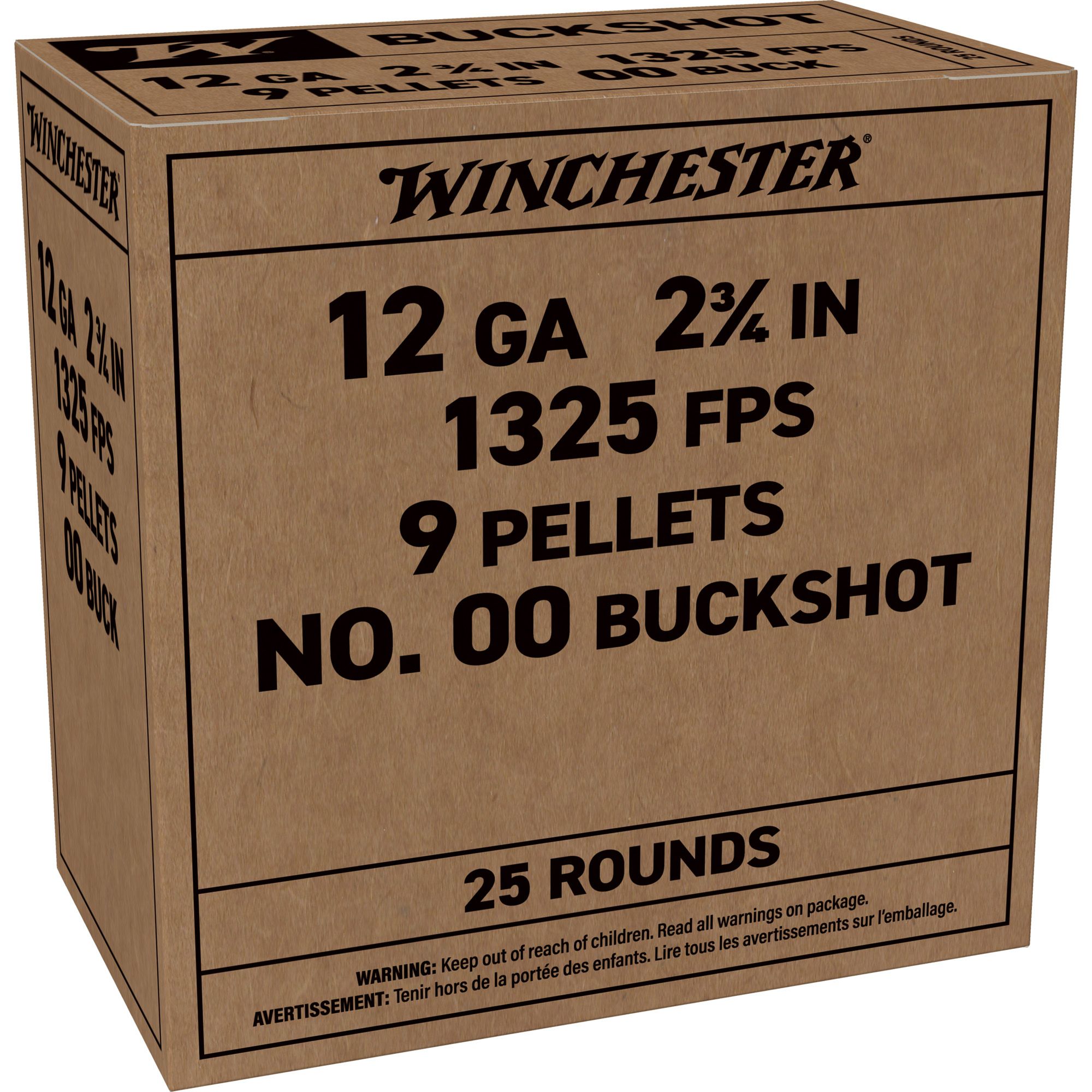 WIN SERVC GRD 12GA 2.75″ 00BK 25/250