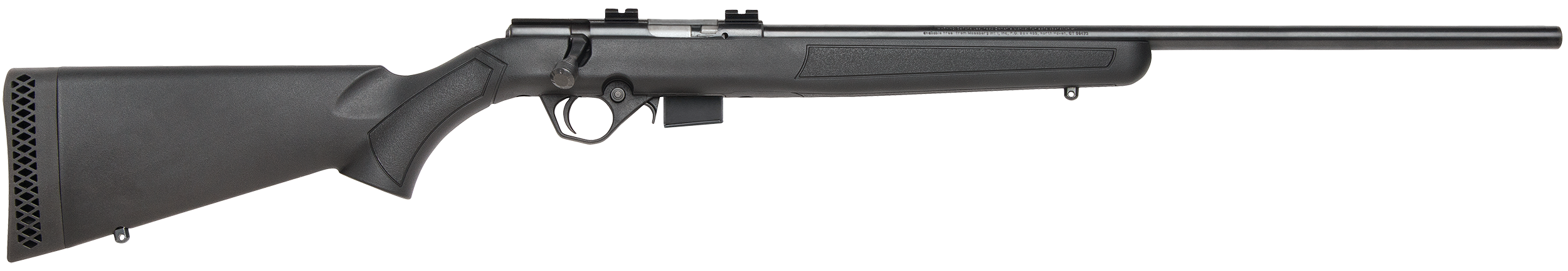 Mossberg 38191 817  Full Size 17 HMR 5+1 21″ Blued Blued Steel Receiver Black Right Hand