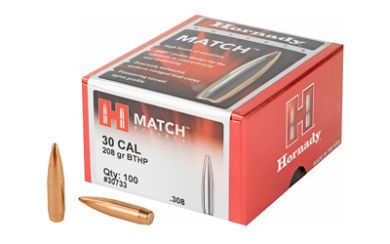 HRNDY MATCH 30CAL .308 208GR 100CT