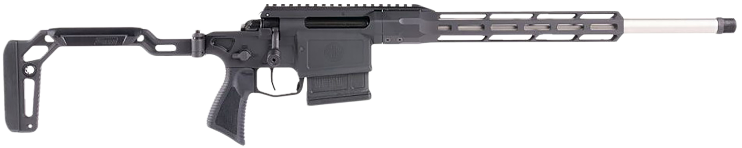 Sig Sauer CROSS30816BTRX Cross Trax 308 Win 5+1 16″ Threaded Barrel, Black, 11.50″ Skeletonized M-Lok Handguard, Minimalist Folding Stock, Adj. Trigger, Integrated Optic Mount