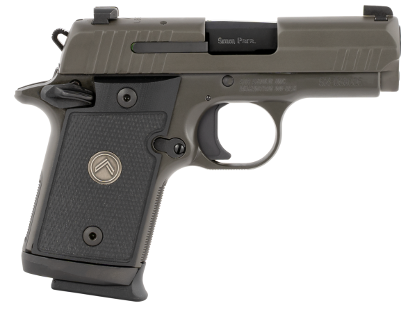 Sig Sauer 938M9LEGION P938 Micro-Compact Legion 9mm Luger 3″ 10+1 Legion Gray Cerakote Elite Legion Gray Cerakote Stainless Steel Black G10 Grip X-Ray3 Night Sight