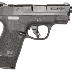 Smith & Wesson 14095 M&P9 Shield Plus Micro-Compact Frame 9mm 10+1 15+1 13+1 3.70″ Black Armornite Stainless Steel Slide Black Polymer Frame Textured Grip