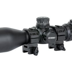 UTG 3-12X44 SWAT CMPCT MDOT W/RINGS