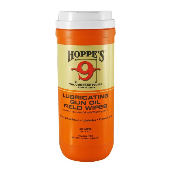 HOPPES GUN OIL WIPES 7X8″ 120CT