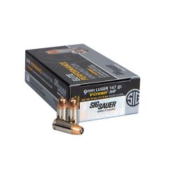 SIG AMMO 9MM 147GR ELITE V-CROWN JHP 50/10