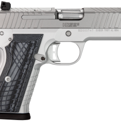 Kimber Mfg.,inc 3100013 KDS9C  9mm 10+1 4.09″ KimPro Silver  Front and Rear Serrations Stainless Steel Slide Gray and Black G10 Crosshatch Grip