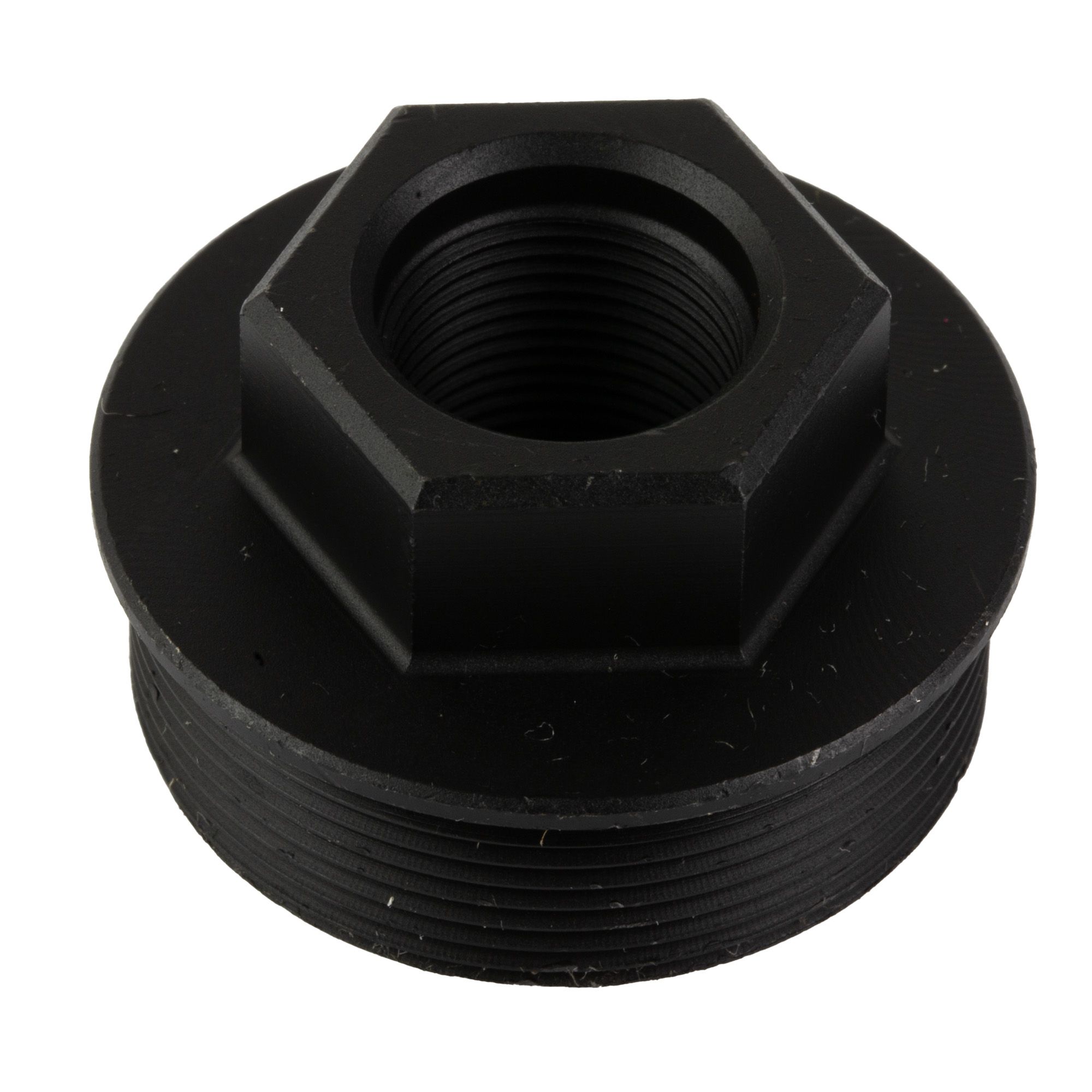 YHM 1/2″-28 CRBNE ADPTR SDWNR M2 BLK