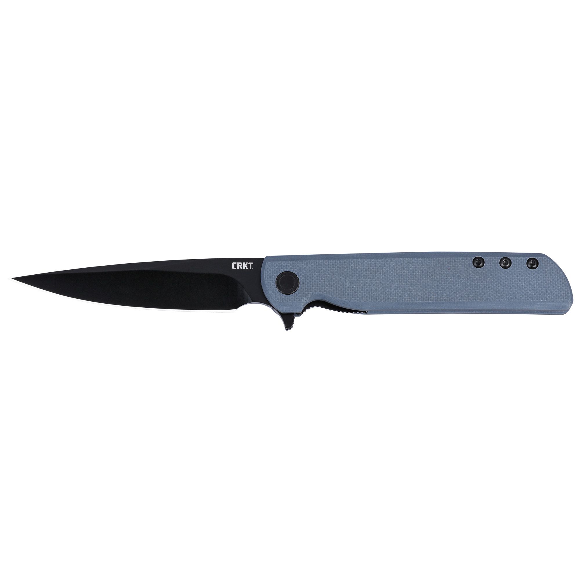 CRKT LCK+ PLAIN EDGE 3.38″ GRY/BLK