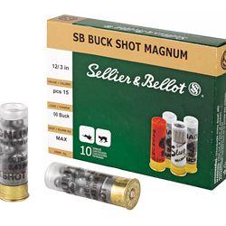 S&B 12GA 3″ 00 15PEL 10/250