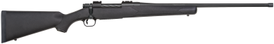 Mossberg 28248 Patriot  7mm PRC 3+1 24″ Matte Blued Fluted Threaded Barrel, Matte Blued Drilled & Tapped Receiver, Fixed Black Synthetic Stock