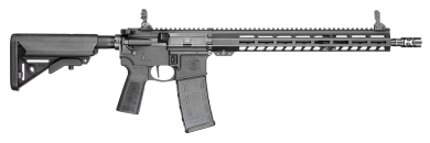 Smith & Wesson  Volunteer XV Pro 5.56x45mm NATO 16″ 30+1 Matte Black Rec 15″ M-LOK Handguard  Black Adjustable B5 SOPMOD Stock B5 Type 23 Grip Right Hand Includes 2″ Rail Section & Magpul Rail Covers