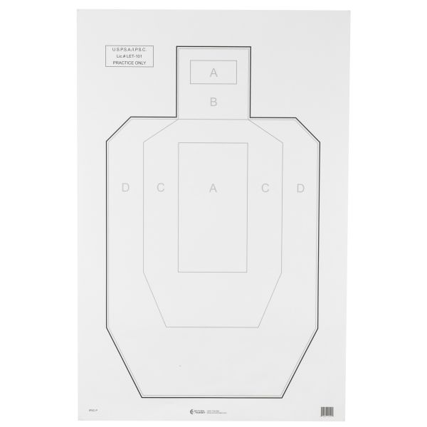 ACTION TGT USPSA PAPER 100PK