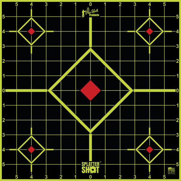PRO-SHOT TARGET 12″ GRN SIGHT-IN 5PK