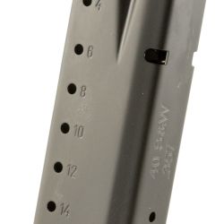 Smith & Wesson 3007346 M&P  15rd 40S&W Blued/Brown Floor Plate Steel