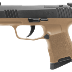 Sig Sauer 3659CTXR3P P365X  Micro-Compact Frame 9mm Luger 10+1 3.10″ Steel Barrel, Optic Ready/Serrated Slide, Coyote Tan Stainless Steel Frame w/Accessory Rail, Polymer Grip