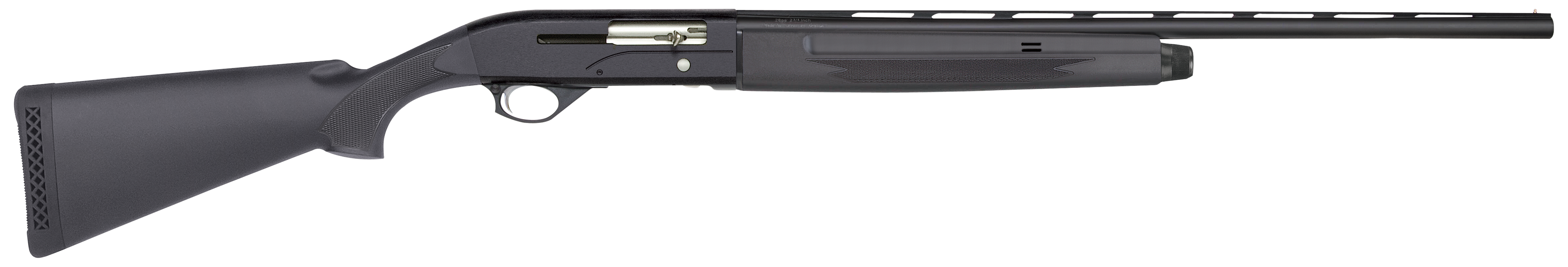 Mossberg 75803 SA All Purpose Full Size 28 Gauge Semi-Auto 2.75″ 4+1 26″ Blued Vent Rib Barrel, Blued Stainless Steel Receiver, Fixed Black Synthetic Stock, Right Hand