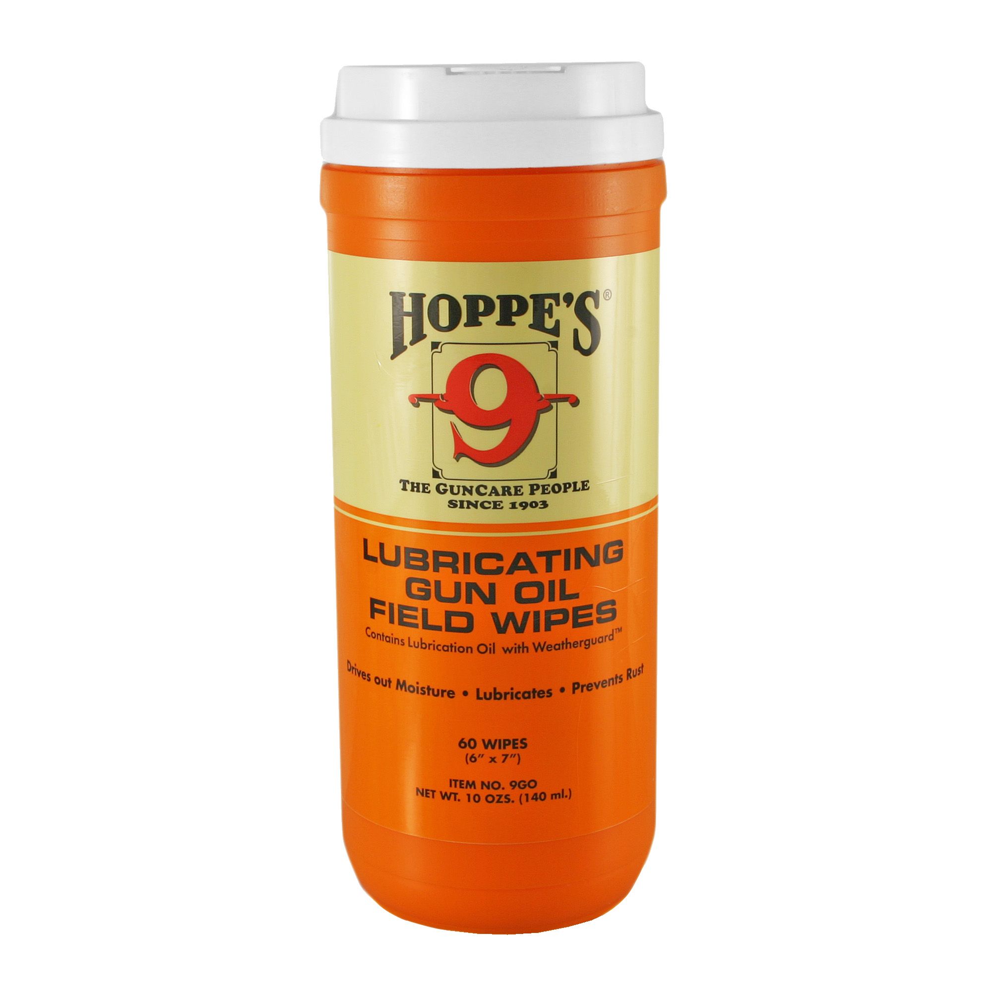 HOPPES GUN OIL WIPES 7X8″ 120CT
