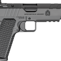 Springfield Armory PX9230LAOS 1911 Emissary 45 ACP 8+1 5″ Stainless Steel Barrel Optic Ready Black Carbon Steel Slide VZ Grips Thin-Line G10 Grip