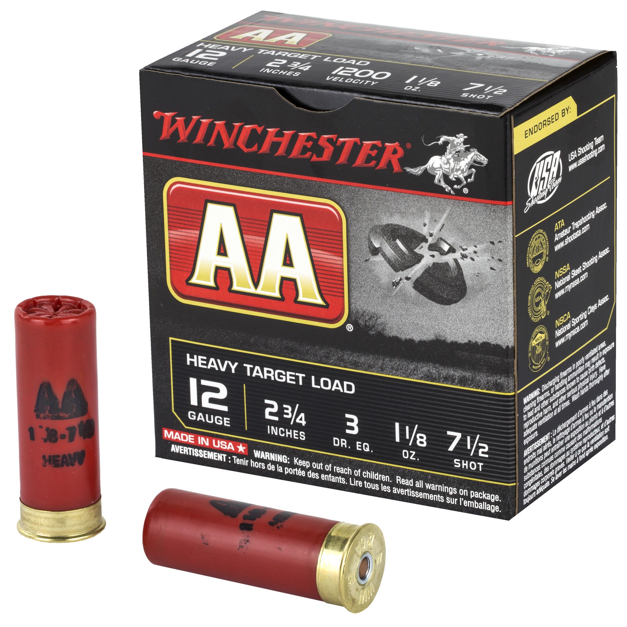 WIN AA HVY TGT 2.75″ #7.5 25/250