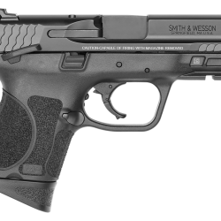 Smith & Wesson 12482 M&P M2.0  Sub-Compact 9mm Luger 12+1, 3.60″ Black Armornite Stainless Steel Barrel & Serrated Slide, Matte Black Polymer Frame w/Picatinny Rail