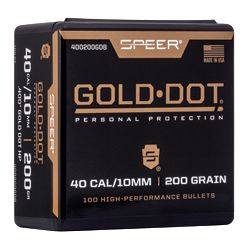 SPR GOLD DOT .400 200GR HP 100CT