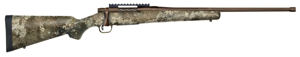 Mossberg 28044 Patriot Predator 243 Win 5+1 22″ Patriot Brown Cerakote 4.49″ Fluted Barrel Patriot Brown Cerakote Steel TrueTimber Strata Right Hand