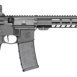 Smith & Wesson  Volunteer XV Pro 5.56x45mm NATO 16″ 30+1 Matte Black Rec 15″ M-LOK Handguard  Black Adjustable B5 SOPMOD Stock B5 Type 23 Grip Right Hand Includes 2″ Rail Section & Magpul Rail Covers